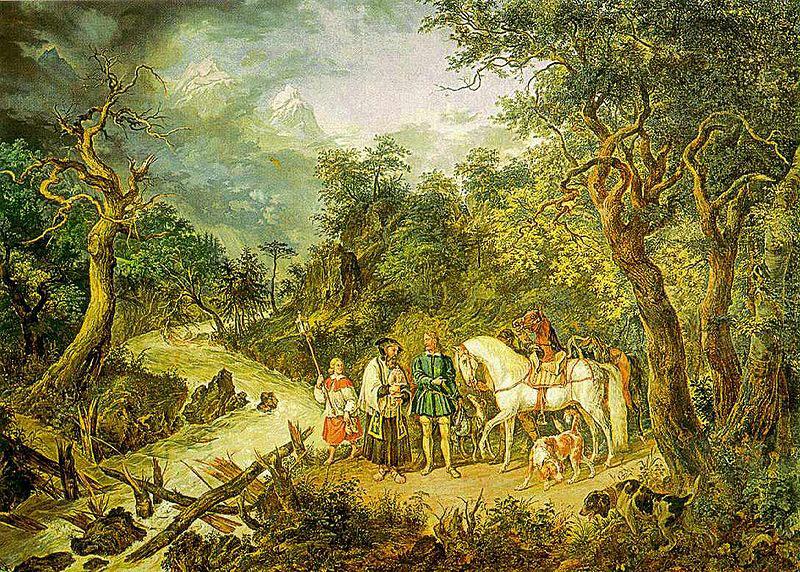 unknow artist Rudolf von Habsburg und der Priester China oil painting art